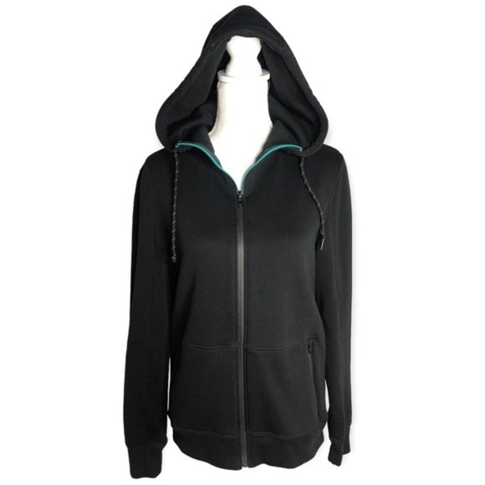 Aeropostale Women’s Full Zip Fleece Lined Black Hoodie